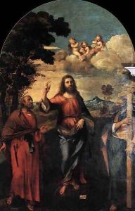 Christ between Sts Peter and Andrew