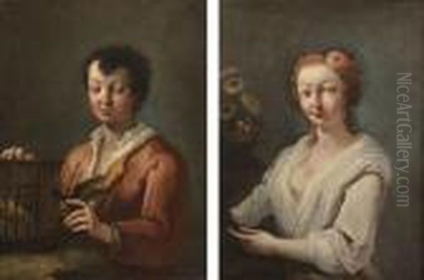 Le Vendeur D'oiseaux La Vendeuse De Fleurs - view 1