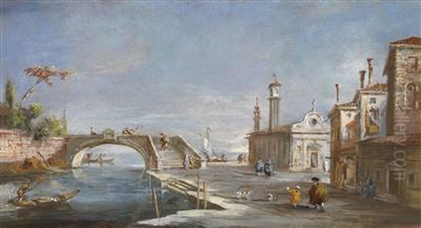 A Canal In Venice - view 1