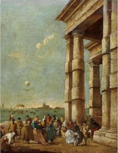 The Ascent Of A Balloon Over The Bacino San Marco, Venice