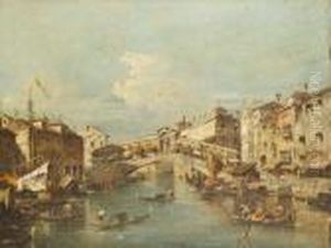 Rialto, 
Venice by Francesco Guardi
