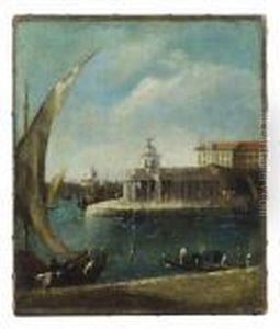 The Punta Della Dogana, Venice, The Giudecca And The Redentorebeyond