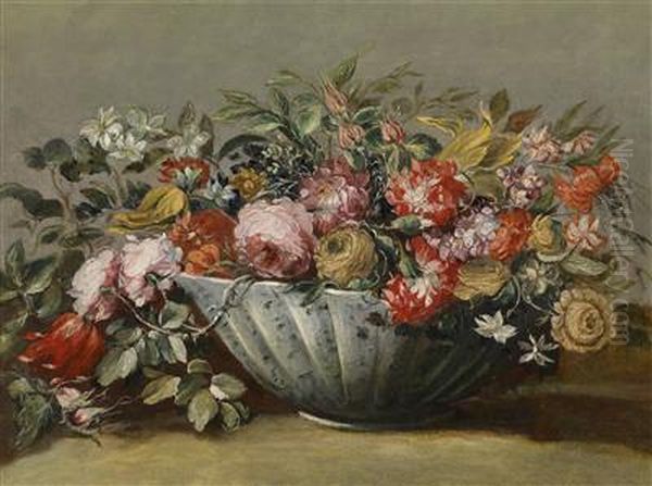 A Still Life Of Flowers With Roses - view 1