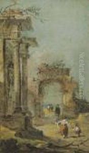 Capriccio Of Architectural Ruins And Figures