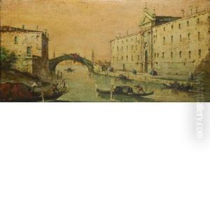Views Of Venetian Canals by Francesco Guardi