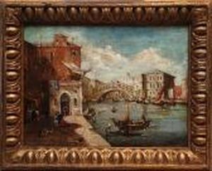 Reale To Bridge In Venice by Francesco Guardi