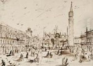 Piazza San Marco by Francesco Guardi