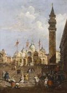 Due Vedute Di Venezia by Francesco Guardi