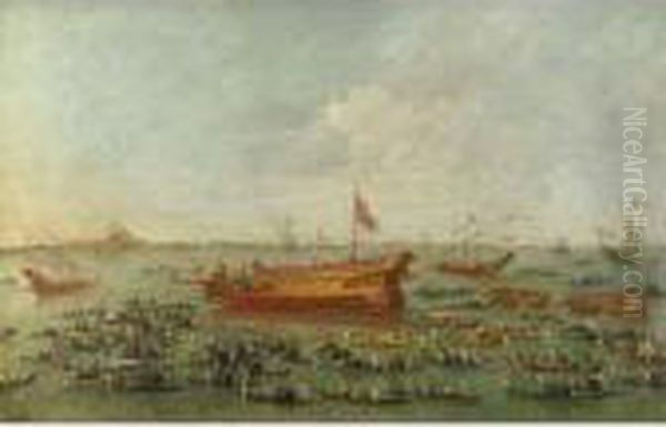 Venezia, Andata Del Bucintoro Verso San Nicolo' Del Lido - view 1