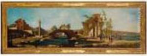 Caprice Architectural Anime De Personnages by Francesco Guardi