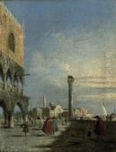 The Piazzetta Di San Marco, Venice, Looking Towards San Giorgiomaggiore by Francesco Guardi