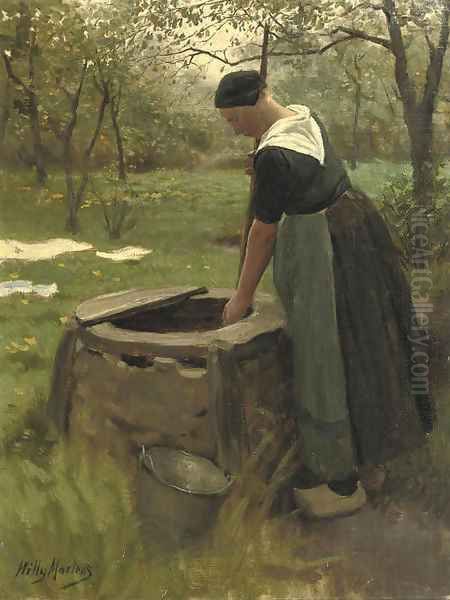 Fetching water from the well - view 1