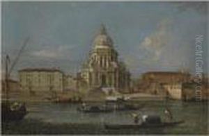 Venice, A View Of The Church Of Santa Maria Della Salute by Francesco Guardi
