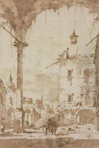 A Venetian Capriccio by Francesco Guardi