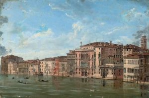 A View Of The Grand Canal, Venice by Francesco Guardi
