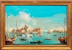 Venezianisches Capriccio Mit Blick Auf San Giorgio Maggiore by Francesco Guardi