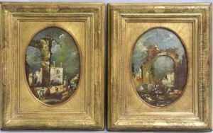 Capriccio Mit Ruinen by Francesco Guardi