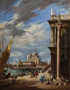 Veduta Della Piazzetta
Allangolo Della Libreria Di San Marco Con Il Canal Grande E La Chiesa
Della Salute by Francesco Guardi