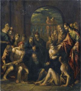 The Raising Of Lazarus by Francesco Guardi