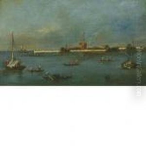 Veduta Della Laguna Di Venezia Col Forte Di Sant""andrea by Francesco Guardi