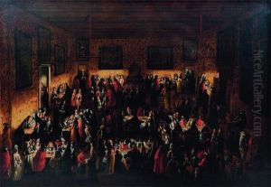 Il Ridotto Ancetre Du Casino by Francesco Guardi