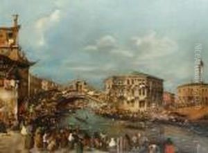 A Regatta On The Grand Canal by Francesco Guardi