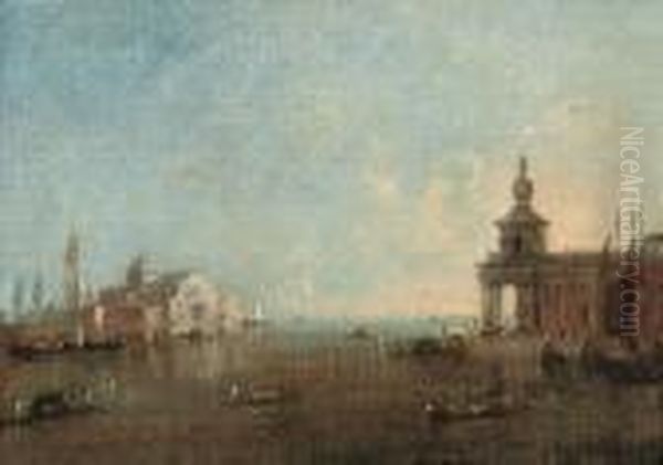 The Isola Di San Giorgio
Maggiore, Venice, With The Punta Delladogana, From The Bacino Di San
Marco - view 1