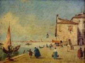 Kanalszene In Venedig by Francesco Guardi