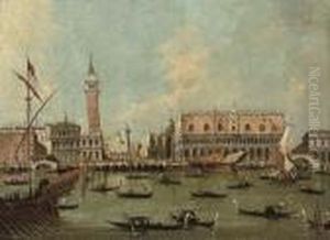 The Molo, Venice, From The Bacino Di San Marco by Francesco Guardi