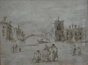 Figures In A Venetian Campo Figures In A Venetian Campo