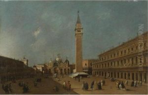 View Of The Piazza San Marco, Venice, Looking East by Francesco Guardi