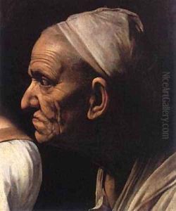 Caravaggio Judith Beheading Holofernes detail2 by Caravaggio