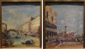 Due Vedute Veneziane by Francesco Guardi