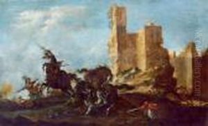 Battaglia Davanti A Rovine Battaglia Davanti A Rovine
