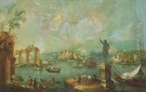 A Mediterranean Capriccio With Ruins