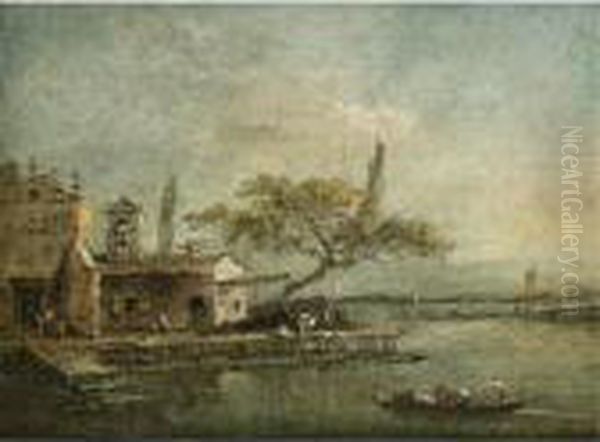 Sold By Order Of The Trustees Of The 2nd Baron Hesketh's Will Trust
A View Of The Island Of Anconetta With The Torre Di Marghera Beyond - view 1