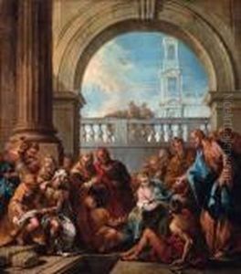Christ At The Pool Of Bethesda by Francesco Guardi