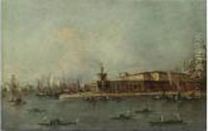 Venice, A View Of The Entrance
To The Grand Canal With The Punta Della Dogana And The Church Of Santa
Maria Della Salute by Francesco Guardi