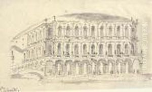 A Design For The Projected Teatro Manin, Venice by Francesco Guardi
