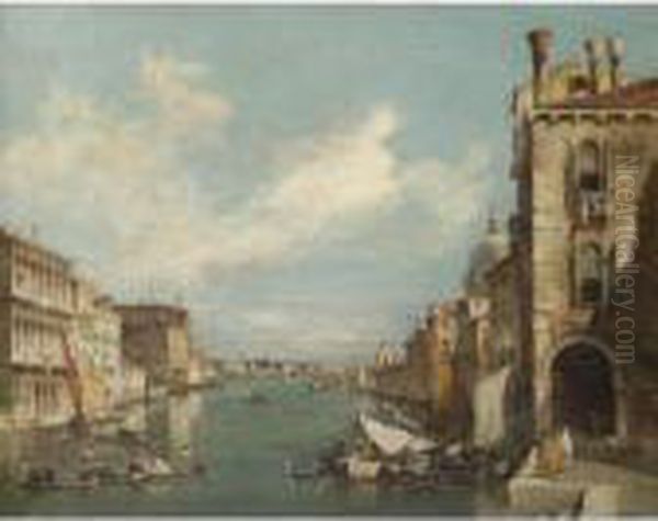 Venice, A View Of The Entrance Of The Grand Canal With Santa Maria Della Salute - view 1
