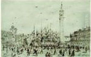 Plume A L'encre Noire, Lavis Brun Et Gris Plume A L'encre Noire, Lavis Brun Et Gris