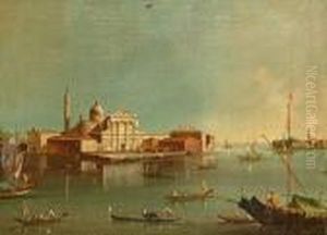San Giorgio Maggiore. by Francesco Guardi