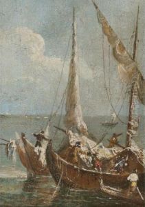 Study Of Boats by Francesco Guardi