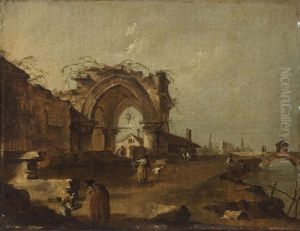 Capriccio With Ruins by Francesco Guardi
