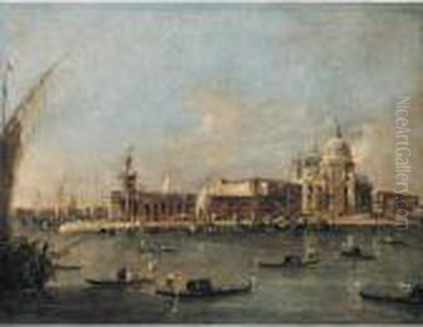 Venice, A View Of The Entrance 
To The Grand Canal With The Church Of Santa Maria Della Salute And The 
Punta Di Dogana - view 1