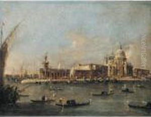 Venice, A View Of The Entrance 
To The Grand Canal With The Church Of Santa Maria Della Salute And The 
Punta Di Dogana by Francesco Guardi