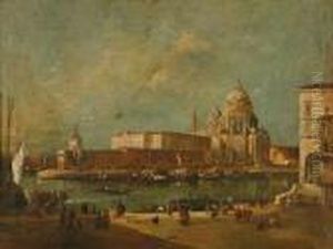 Santa Maria Della Salute And The Punta Della Dogana, Venice by Francesco Guardi