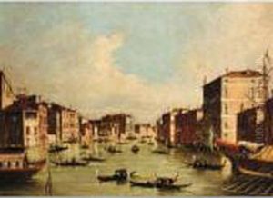 Venice, A View Of The Grand Canal by Francesco Guardi