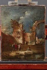 Capriccio Con Piazzetta E Grande Arco