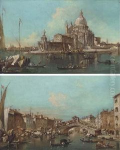 The Entrance To The Grand Canal by Francesco Guardi
